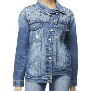 GOOD AMERICAN ASYMMETRICAL DENIM JACKET